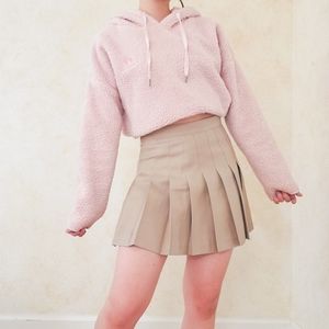 Pink Sherpa hoodie